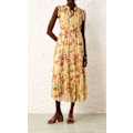 Miniatyrbillede 3 af 5: MATCHMAKER FLUTTER MIDI KJOLE Yellow XL