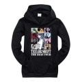 Miniatyrbilde 1 av 3: Taylor Swift The Eras Tour Trykket Hettegenser Høst Og Vinter Casual Barnegenser Black 140cm
