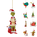 Miniatyrbild 4 av 5: Julgranshängande Ornamentfigurer Hängande Dekoration Tillbehör Jul F