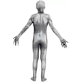 Pikkukuva 5 / 5: Lasten The Rake Morphsuit Haalari Pojat Tytöt Creepepasta Halloween Naamiaisasu 130cm