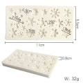 Miniatyrbillede 3 af 5: Jul Silikone Fondantform Snefnug Kagedekorationsform A