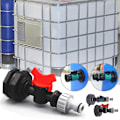 Miniatyrbillede 3 af 4: 3/4'' S60x6 IBC Vandtank 1000L Ton Spand Omskifter Tilslutning Havekobling A