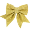 Miniatyrbild 2 av 5: Stora Rosetter Julgransrosetter Ornament Gåva Jul Heminredning golden 2 pcs