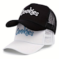 Miniatyrbillede 2 af 4: Cookies Herre Dame Trucker Mesh Baseball Kasket Hip Hop Åndbar Snapback Cap NY White