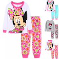 Miniatyrbillede 3 af 4: 2 stk. Pigepyjamas Disney Minnie Langærmet Pullover Natøj B 110cm