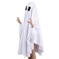Pikkukuva 4 / 5: Taapero Lapsi Vauva Tytöt Pojat Halloween Asu Valkoinen Irvistys Aave Puseron Viitta Naamiaisjuhlat Cosplay M