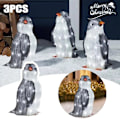 Miniatyrbild 1 av 5: Jul Pingvin LED Ljusdekoration Inomhus Utomhus Figur Acrylic L 3pcs