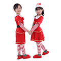 Miniatyrbild 5 av 5: Barn Flickor Pojkar Jul Tomte Dräkter Tomteklänning Outfit Vinter Girl 140cm