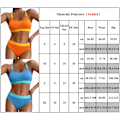 Miniatyrbild 5 av 5: Dam Baddräkt Vadderad Bikini Set Sommar Baddräkt Strandkläder Rose red M