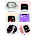 Miniatyrbild 4 av 5: Smartwatch Spårare Hjärtfrekvens Män Kvinnor Klockor För Android iOS silver