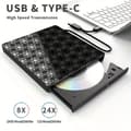 Miniatyrbild 2 av 5: 7-i-1 USB 3.0 Type-C optisk enhet, DVD-inspelare och CD-spelare