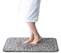 40x60CM Grå Indgangsmåtte Bademåtte i Memory Foam Hydrofil Pebbles