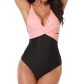 Miniatyrbild 1 av 5: Bikini Push up Baddräkt Dam Badkläder Rosa & Svart XL