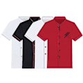 Pikkukuva 2 / 4: Unisex Lyhyt Pitkähihainen Kokkitakki Hotelli Keittiö Palvelu Uniform Työvaatteet (haoyi) A Red and Black XXL Long Sleeve