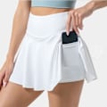 Miniatyrbilde 1 av 9: Løpeshorts tennisskjørt HVIT L white qd white L