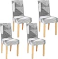 Miniatyrbild 1 av 5: Stolsöverdrag, Stretch Stolsitsöverdrag 6 st Avtagbart Tvättbart Matrumspall Present