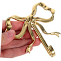 Miniatyrbild 4 av 5: Rosett Krok Sängrumsdekor Dekoration för sovrums klädhängare Hatthängare Sticky Wall Krokar Handdukskrok Mässing Klädkrok Pilkläder Krok Bright Gold