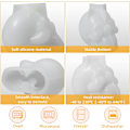 Miniatyrbillede 5 af 5: 3D Kraniet Formforme Duftlys Fremstilling Silikonegips