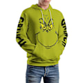 Miniatyrbillede 3 af 5: Jul The Grinch 3D Print Hættetrøjer Mænd Kvinder Hættetrøje Grøn Monster Pullover Jumper Casual Toppe Gave S