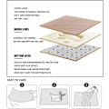 Miniatyrbilde 3 av 4: 3D Optisk Illusjon Rundt Teppe Sklisikkert Gulvteppe, Svart Hvit Non-woven Dørmatte for Soverom Stue Hjemmeinnredning Matteputer A(60cm), qd