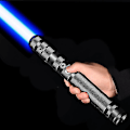Miniatyrbillede 1 af 5: Lyssværd Lasersværd RGB med 7 Farver til Voksne og Børn, Skiftende FX-lyd, Genopladeligt Elektronisk Lyssværd til Halloween Cosplay Legetøj xi Black