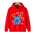 Miniatyrbild 1 av 5: Rolig 90-tals Jul Stitch Hoodie Barnkläder Cartoon Kläder Flickor Pojkar Lilo och Stitch Tröja Hoodie Baby Casual Topp 59005 qd 59005 110CM