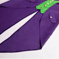 Miniatyrbilde 5 av 5: Halloween Foreldre-Barn Klær Herre Retro Klær Barnas Mellomlang Punk Retro Smoking Purple XL