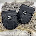 Pikkukuva 4 / 5: Keskiaikainen vintage-rahapussi, laukku, asustetarvike miehille ja naisille, viikinkityylinen nahkainen kiristysnyörilaukku, kolikkolompakko 2 One Size-Medieval