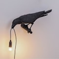 Miniatyrbillede 1 af 4: Moderne Lucky Bird Bordlampe Soveværelse Sengelampe Stue Bordlamper Resin Dyr Livlig Boligindretning Belysningsarmatur Væglampe Right - Wall-EU Plug 220V