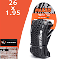 Miniatyrbild 1 av 5: Maxxis Free Flow (m350p) hopfällbart däck för cykel 26x1,95 27,5x2,1 26er 27,5er Mtb Kevlar 26 Mountainbikes 26 26x1.95