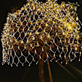 Miniatyrbillede 4 af 5: LED Net Lyskæde IP65 6mx4m 3mx2m LED Fleksibel Net Fe Lyskæde 880LED 200LED Mesh Kæde Warm White