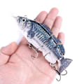 Miniatyrbilde 7 av 8: Elektrisk agn Svømming Robotsegment Fiskesluk USB Lading Svømmeagn qd 0.2