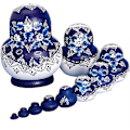 Miniatyrbild 4 av 4: Varumärke av ryska dockor, 10 delar, serie av ryska Matryoshka-dockor Rysk docka 10 delar i målat trä? Handgjorda, presenter, leksaker