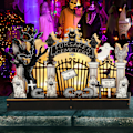 Miniatyrbilde 2 av 5: Halloween Ghost Decor Light LED Dødninghode Lys Skremmende Nattlys Dekorasjoner for fester Sammenkomster Bord Skrekk Skull Prop single attribute