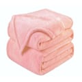 Pikkukuva 1 / 5: Pehmeä ja mukava suuri tekoturkistilkkupeitto sohvalle ja sänkyyn, parivuode ja king-size Blush Pink Single (100 cm x 150 cm)