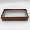 Miniatyrbild 3 av 5: Skuggbox bildram skuggboxar displayfodral ram Dark Wood Color 26cmx13cmx5.5cm