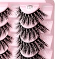 Miniatyrbild 11 av 11: Nya fransar Mink Lösögonfransar Naturligt utseende Wispy lear lash Band Falska ögonfransar Fluffiga 3D urly Strip at Eye Fransar C
