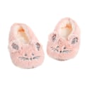 Miniatyrbillede 1 af 5: Hjemme Fuzzy Hjemmesko Dame Vinter Pels Bomuld Varm Plys Skridsikker Grib Indvendig Fluffy Dovne Kvinde Museører Broderi Gulvsko Pink 35to38