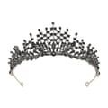 Dame mote pannebånd glitrende tiara bryllup skjønnhetskonkurranse tiara skjønnhetskonkurranse brudepike tiara Svart
