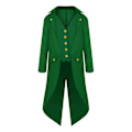 Miniatyrbilde 2 av 5: Halloween Foreldre-Barn Klær Herre Retro Klær Barnas Mellomlang Punk Retro Smoking Green 135