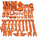 Miniatyrbild 5 av 5: T13 Actionfigur, Titan 13 3D-tryckt Actionfigur, Lucky 13 Actionfigur, Nova 13 Actionfigur Dummy 13 Actionfigur Grey