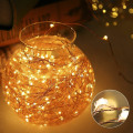 Miniatyrbillede 2 af 5: Batteridrevne Feelygter, [4-pak] 10m 100 LED'er Timerfunktion