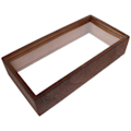 Miniatyrbild 2 av 5: Skuggbox bildram skuggboxar displayfodral ram Dark Wood Color 26cmx13cmx5.5cm