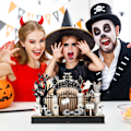 Miniatyrbilde 4 av 5: Halloween Ghost Decor Light LED Dødninghode Lys Skremmende Nattlys Dekorasjoner for fester Sammenkomster Bord Skrekk Skull Prop single attribute