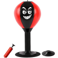 Miniatyrbild 2 av 5: Funpunch Rage Bag, Fristående Desktop-slagsäck, Skrivbordsslagsäck med stark sugkopp, Rage-slagsäck, Desktop-boxar, Speed ​​Ball med ställ för annons black red