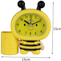 Miniatyrbild 3 av 5: Cartoon Bees Alarm Clocks Multi Functional Pen Holder Timepiece f qd