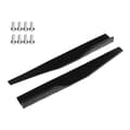 2PCS Bilkaross Styling Sidokjol Svart Glansig ABS Slitstark Universal Bakre Sidokjol för Bilmodifiering