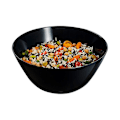Miniatyrbilde 1 av 2: Salatskål Zelie Svart Glass