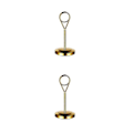 Miniatyrbillede 1 af 4: 1/2/3/5 Bordnummerholder i rustfrit stål Skiltholder Fotostativ Til Gold 10cm 2PCS