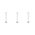 Miniatyrbillede 1 af 4: 1/2/3/5 Bordnummerholder i rustfrit stål Skiltholder Fotostativ Til Silvery 35cm 3PCS